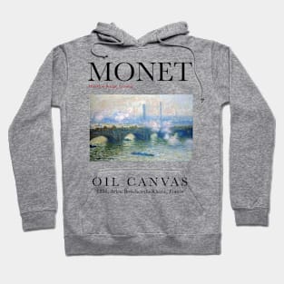 Waterloo Bridge London by Claude Monet Art Print Hoodie